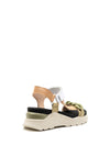 Hispanitas Chunky Sporty Strap Sandals, Natural Multi