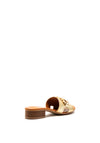 Hispanitas Chain Link Mule Sandals, Gold