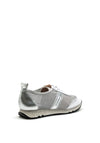Hispanitas Metallic Detail Leather and Mesh Trainer, White