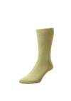 HJ Classic Collection Pure Cotton Rib Socks 6-11, Oatmeal