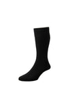 HJ Hall Softop Cotton Rich Socks, Black