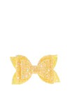 Hollihops And Flutterflies Glitter Bow, Yellow