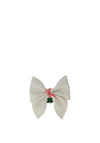 Hollihops And Flutterflies Hailey Shamrock Charm Bow, White