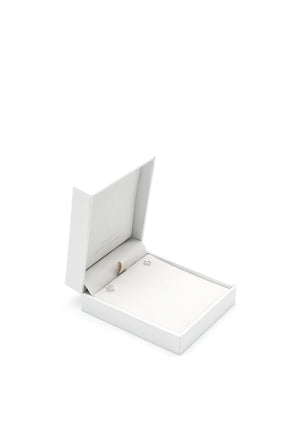Kurate Girls First Communion Heart Earrings, Silver