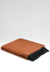 McNutt of Donegal Herringbone Throw, Pumpkin