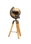 SIL Interiors Decorative Globe with Wooden Legs, Brown Multi