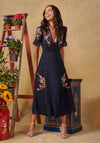 Hope & Ivy Claudine Maxi Dress, Navy