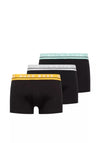 Hugo Boss 3 Pack Cotton Stretch Boxers, Black Multi
