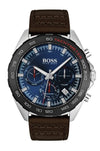 Hugo Boss Chronograph Watch, Blue/Brown