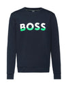 Hugo Boss Salbo Blocked Logo Sweatshirt, Navy