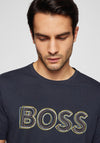 Hugo Boss Logo Artwork T-Shirt, Dark Blue