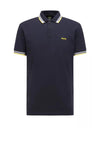Hugo Boss Paddy Polo Shirt, Dark Blue & Yellow
