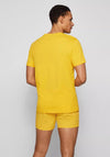 Hugo Boss Relaxed Fit Contrasting Logo T-Shirt, Yellow
