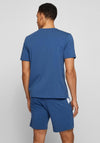 Hugo Boss Embroidered Logo Crew Neck T-Shirt, Dark Blue