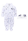 Hugo Boss Baby Boys Pyjamas and Soft Toy Set, White