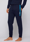 Hugo Boss Printed Logo Tracksuit Bottoms, Dark Blue