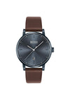 Hugo Boss 1513791 Men’s Leather Strap Watch, Brown