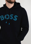 Hugo Boss Statement Logo Athleisure Hoodie, Navy