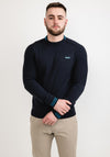 Hugo Boss Contrast Logo Sweater, Navy