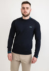 Hugo Boss Contrast Logo Sweater, Navy