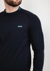 Hugo Boss Contrast Logo Sweater, Navy