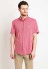 Hugo Boss Biado Logo Short Sleeve Shirt, Raspberry