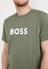 Hugo Boss Contrast Logo T-Shirt, Camo Green
