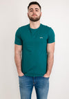 Hugo Boss Curved Embossed Logo T-Shirt, Turquoise