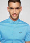 Hugo Boss Biadia Short Sleeve Shirt, Light Blue