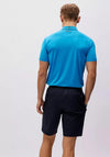 Hugo Boss Short Sleeved Logo & Striped Polo Shirt, Blue