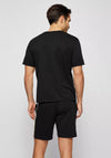 Hugo Boss Stretch-Cotton Logo Pyjama T-Shirt, Black Multi