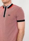 Hugo Boss Houndstooth Polo Shirt, Red