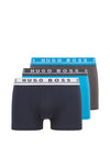 Hugo Boss 3 Pack Cotton Stretch Boxers, Multi