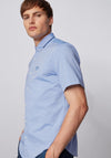 Hugo Boss Short Sleeve Regular Fit Shirt, Blue