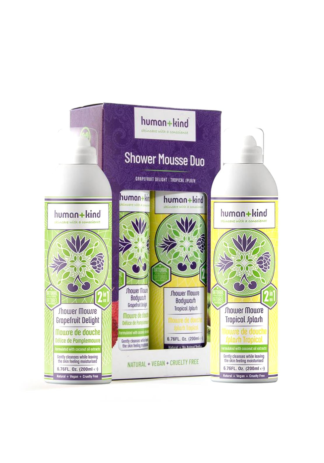 Human and Kind Shower Mousse Duo