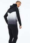 Hype Speckle Fade Track Jacket, Black & White