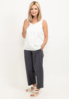 Inco Casual Wide Leg Trousers, Slate