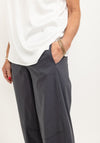 Inco Casual Wide Leg Trousers, Slate