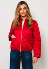 I Blues Elmi Quilted Bomber Jacket, Red
