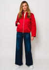 I Blues Elmi Quilted Bomber Jacket, Red