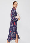 iBlues Giralda Print Midi Shirt Dress, Navy Multi