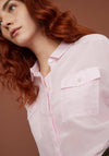 I Blues Fiandra Silk Blend Relaxed Shirt, Pink