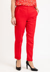 iBlues Race Textured Tapered Trousers, Red