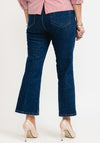 iBlues Under Cropped Bootcut Jeans, Dark Blue Denim