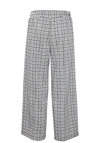 Ichi Kate Small Check Culottes, Cloud Dancer