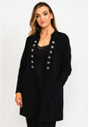 The Casual Company Harper Military Style Relaxed Jacket, Black