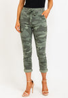 The Casual Company Leo Camouflage Print Joggers, Green