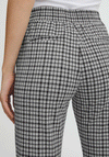 Ichi Kate Small Check Slim Fit Trousers, Cloud Dancer
