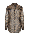 Ichi Chiffy Pattern Flow Shirt, Tan