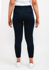 Ichi Kate Cropped Jogger Trousers, Navy